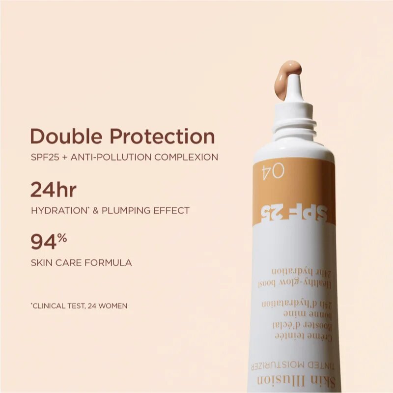 Clarins Skin Illusion Tinted Moisturizer тониращ крем SPF 25 цвят 06 40 мл.