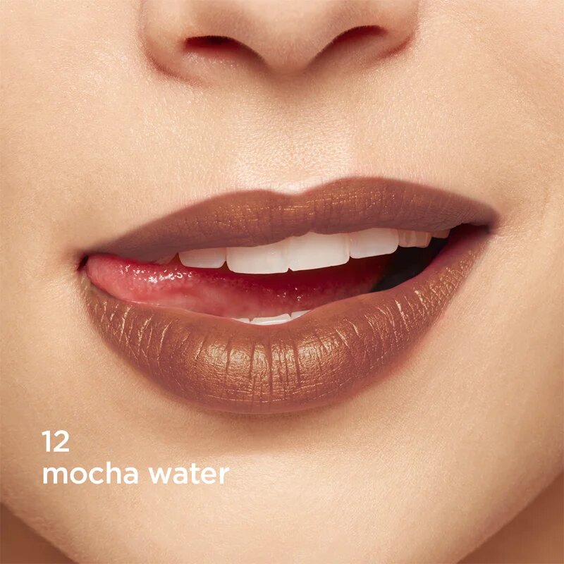 Clarins Water Lip Stain гланц за устни с матиращ ефект с хидратиращ ефект цвят 12 Mocha Water 7 мл.