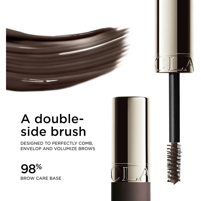 Clarins Wonder Sculp Eyebrow Gel тониращ гел за вежди цвят 04 dark brown 5 мл.