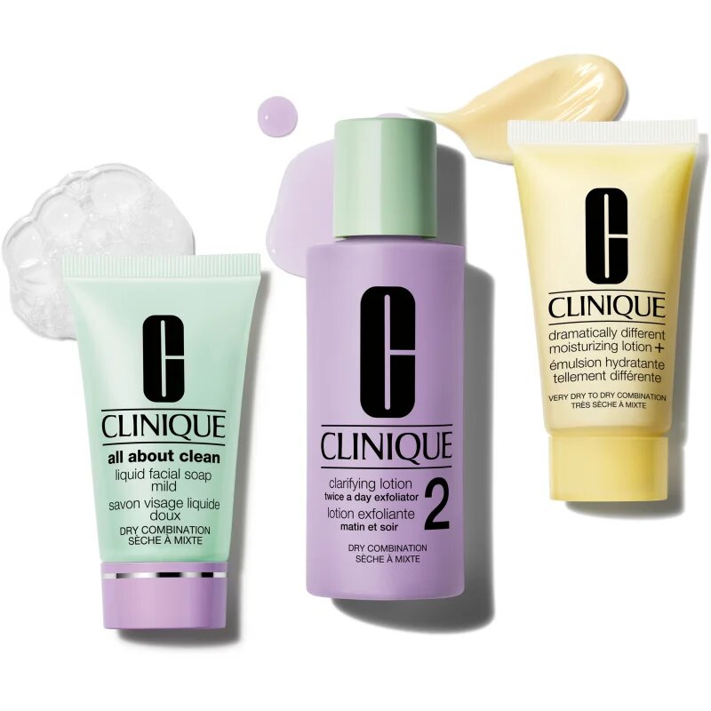 Clinique 3 Steps Skin Care Kit Skin Type 2 подаръчен комплект за перфектно почистена кожа