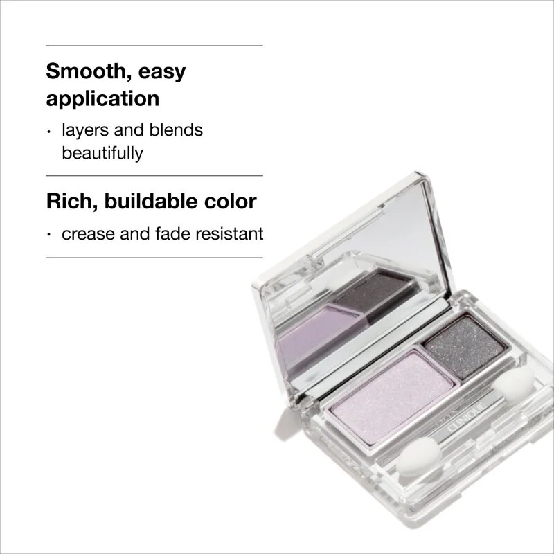 Clinique All About Shadow™ Duo дуо сенки за очи цвят Duo Uptown/Downtown - Shimmer/Matte 1.7 гр.