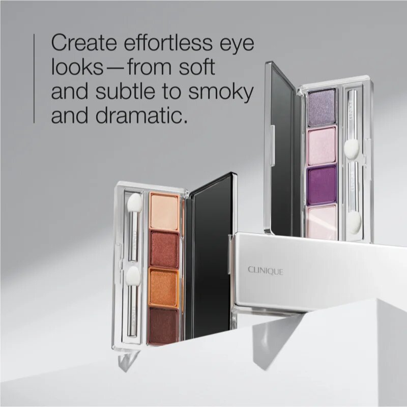 Clinique All About Shadow™ Quad палитра сенки за очи цвят On Safari - Shimmer 3.3 гр.