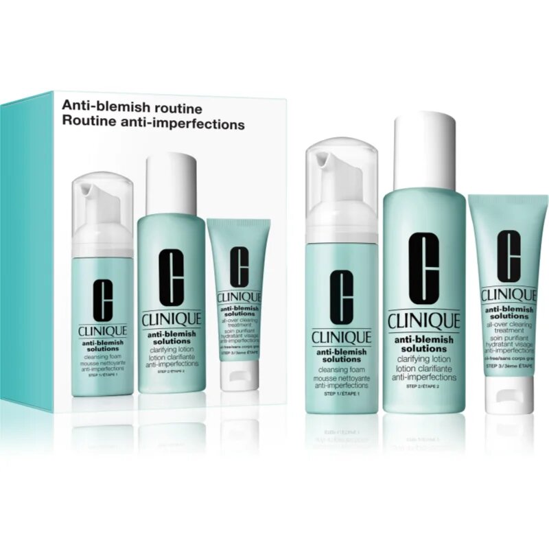 Clinique Anti-Blemish Solutions™ Routine подаръчен комплект за проблемна кожа акне