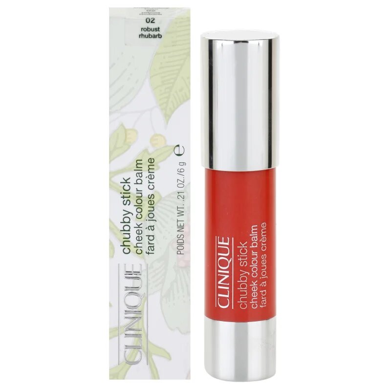 Clinique Chubby Stick™ Cheek Colour Balm руж с молив цвят 02 Robust Rhubarb 6 гр.