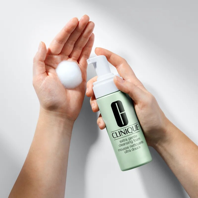 Clinique Extra Gentle Cleansing Foam нежна почистваща пяна за суха или много суха кожа 125 мл.