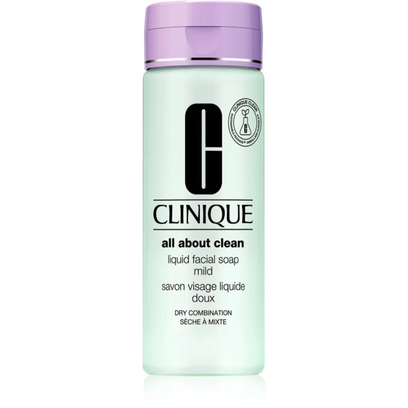 Clinique Liquid Facial Soap Mild течен сапун за суха и смесена кожа 200 мл.