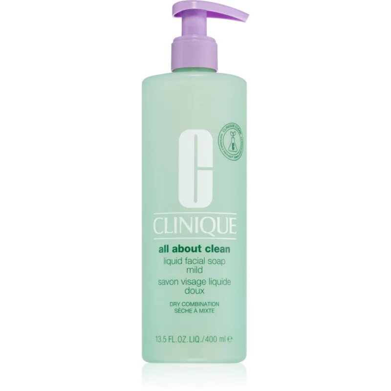 Clinique Liquid Facial Soap Mild течен сапун за суха и смесена кожа 400 мл.