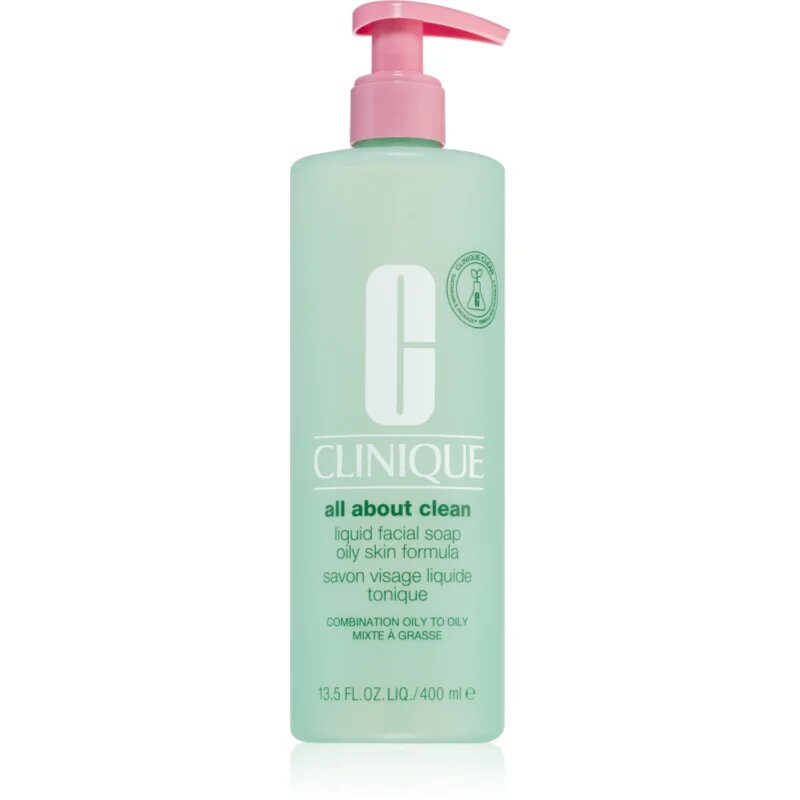Clinique Liquid Facial Soap Oily Skin Formula течен сапун за смесена и мазна кожа 400 мл.