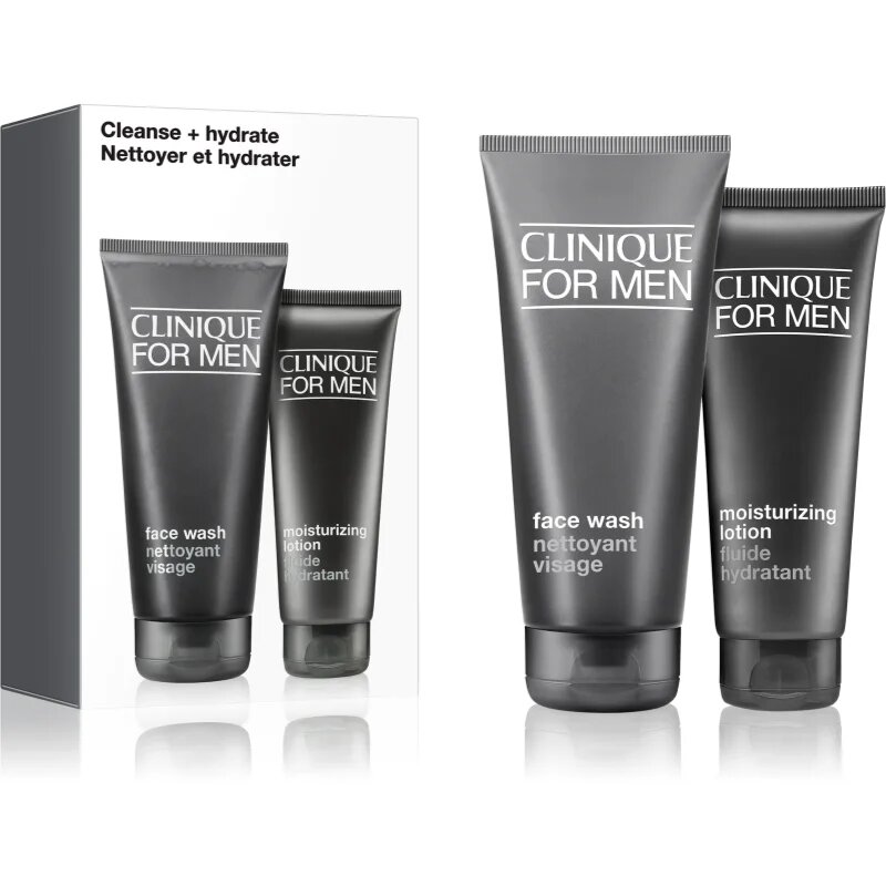 Clinique Mini Kit Cleanse + Hydrate подаръчен комплект за мъже