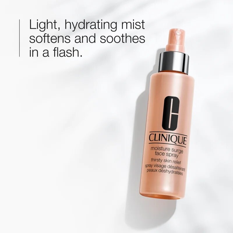 Clinique Moisture Surge™ Face Spray Thirsty Skin Relief спрей за тяло с хидратиращ ефект 125 мл.