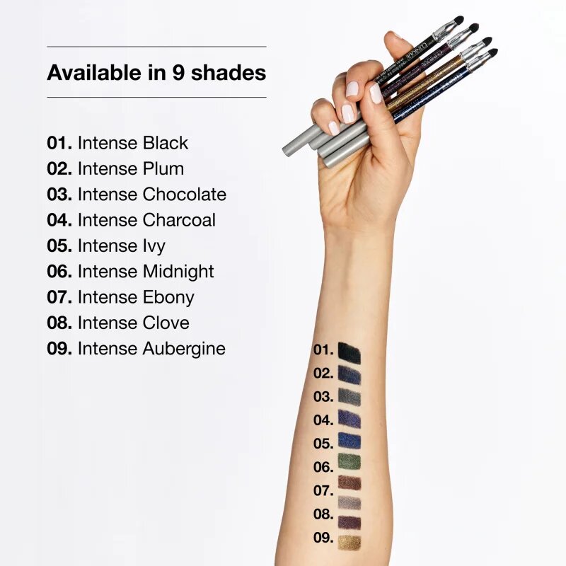 Clinique Quickliner™ for Eyes Intense молив за очи с интензивен цвят цвят 03 Intense Chocolate 0.25 гр.