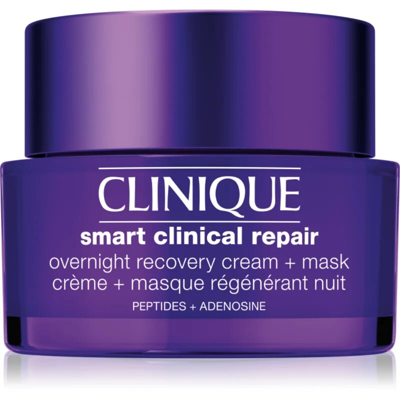 Clinique Smart Clinical™ Repair Overnight Recovery Cream + Mask нощна хидратираща маска и крем за регенерация и възстановяване на кожата 50 мл.