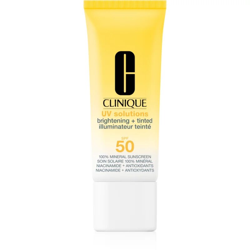 Clinique Sun UV Solutions Brightening Tinted Sunscream SPF50 озаряващ тониращ крем цвят Medium Deep 40 мл.