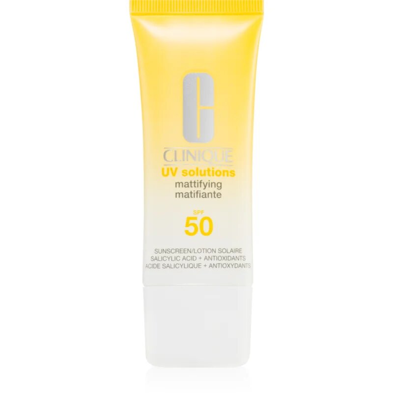 Clinique Sun UV Solutions Mattifying Sunscreen SPF 50 слънцезащитен крем за лице с матиращ ефект 40 мл.