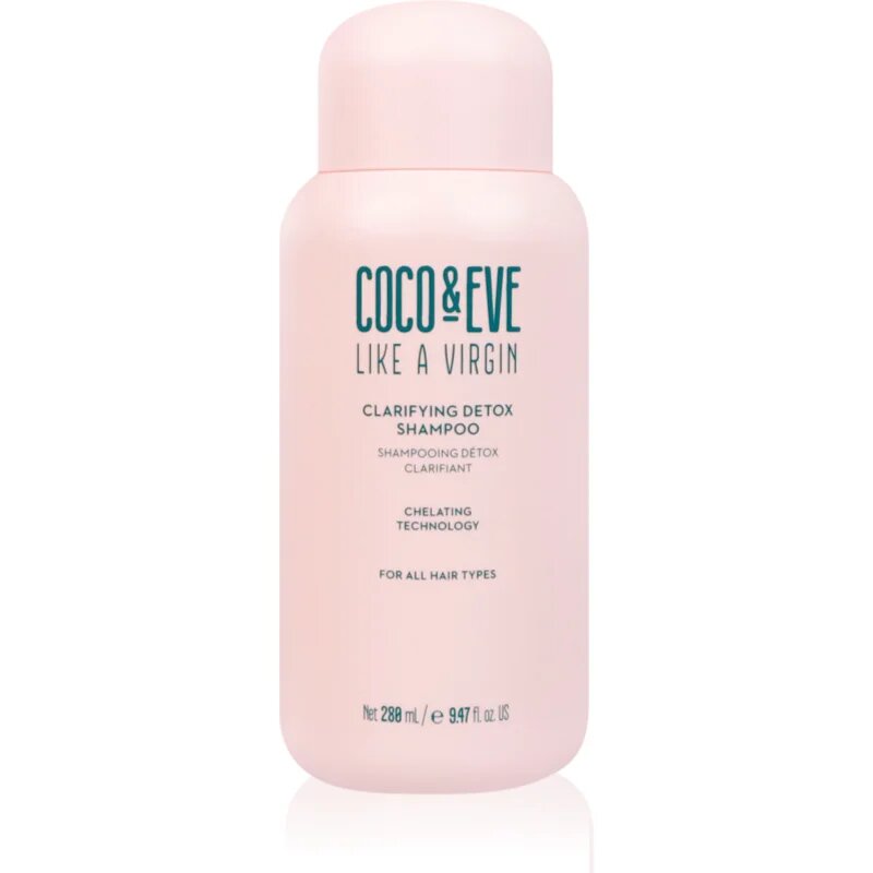 Coco & Eve Like A Virgin Clarifying Detox Shampoo дълбоко почистващ шампоан с детокс ефект 280 мл.