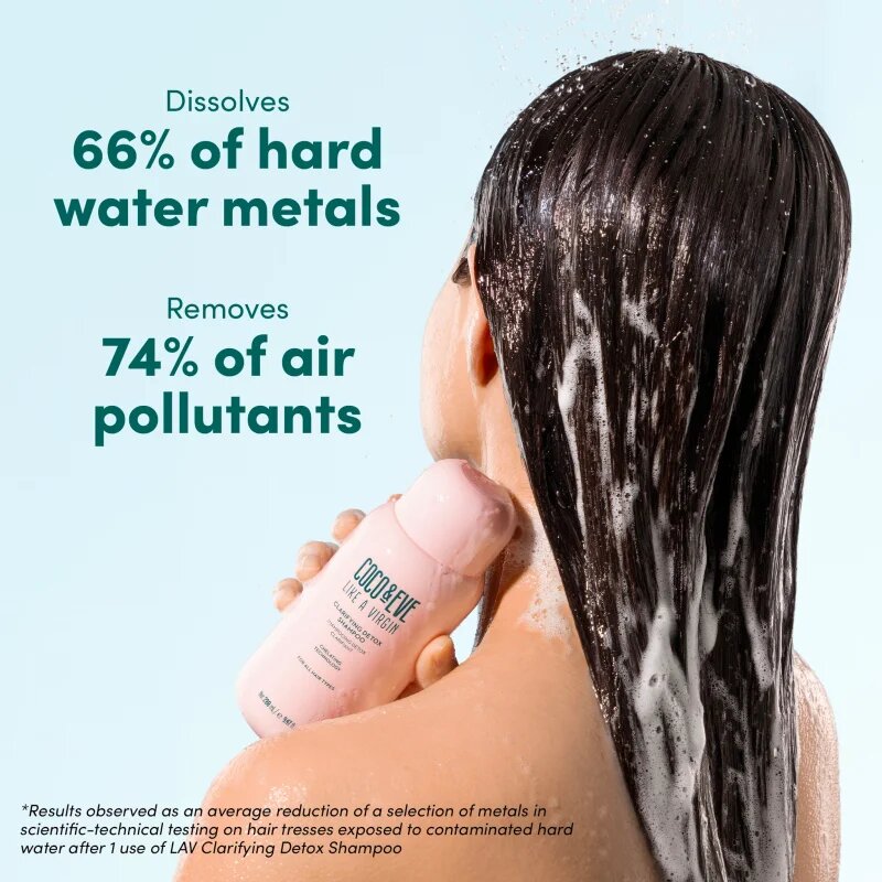 Coco & Eve Like A Virgin Clarifying Detox Shampoo дълбоко почистващ шампоан с детокс ефект 280 мл.