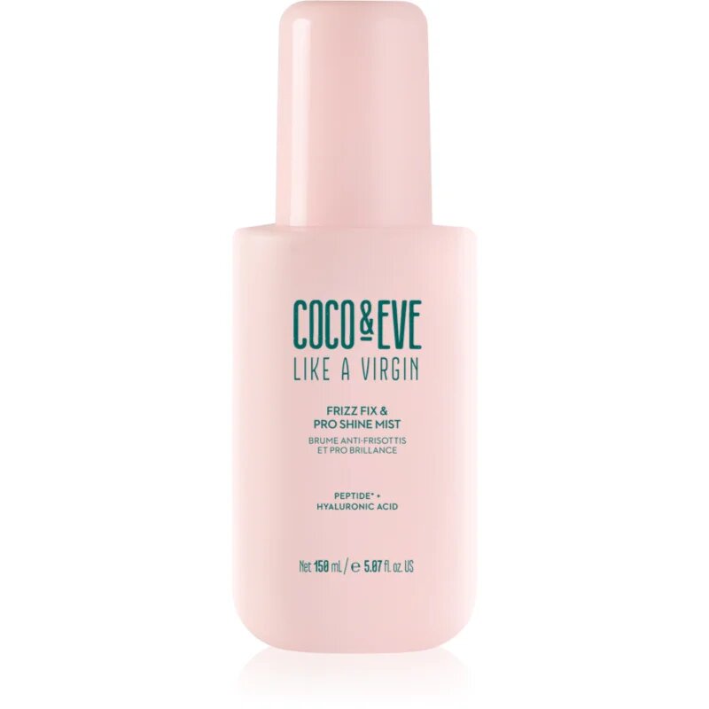 Coco & Eve Like A Virgin Frizz Fix & Pro Shine Mist спрей срещу начупване на косата за блясък и мекота на косата 150 мл.