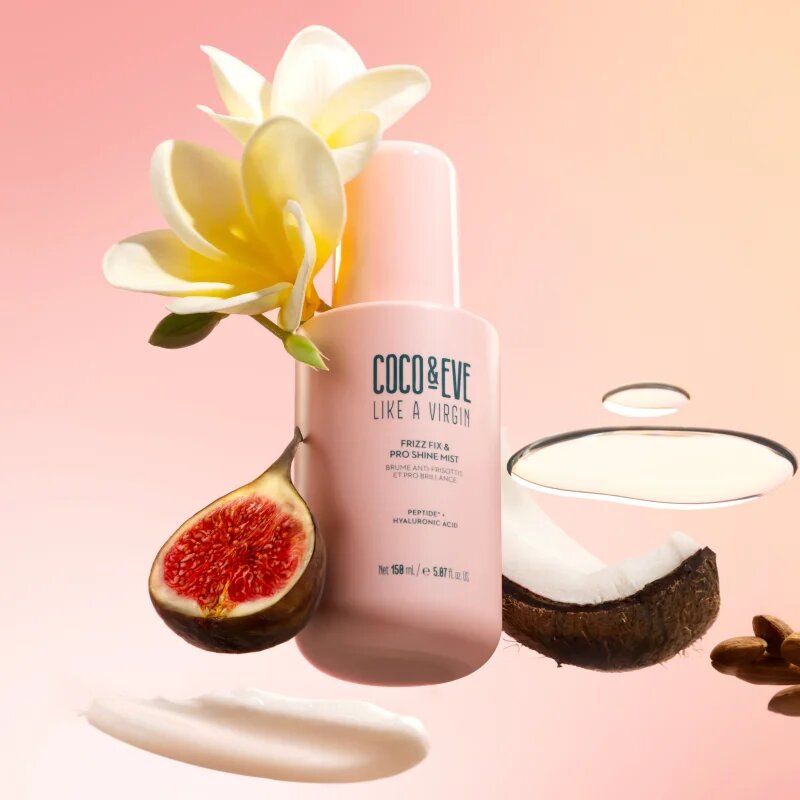 Coco & Eve Like A Virgin Frizz Fix & Pro Shine Mist спрей срещу начупване на косата за блясък и мекота на косата 150 мл.