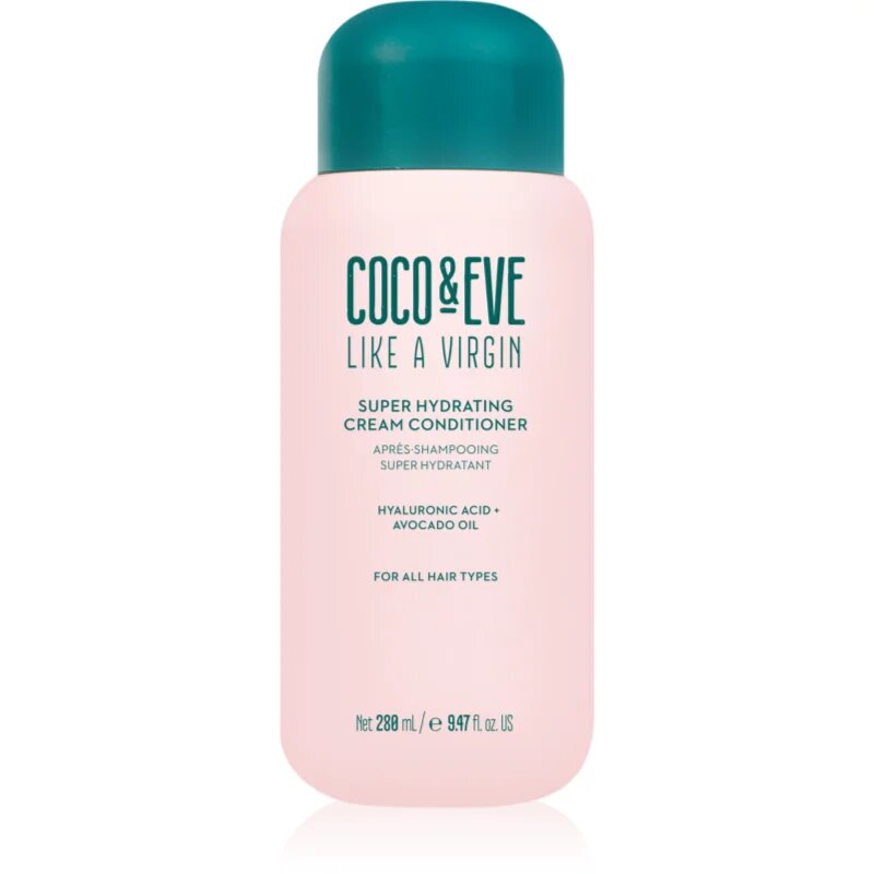 Coco & Eve Like A Virgin Super Hydrating Cream Conditioner хидратиращ балсам за блясък и мекота на косата 280 мл.