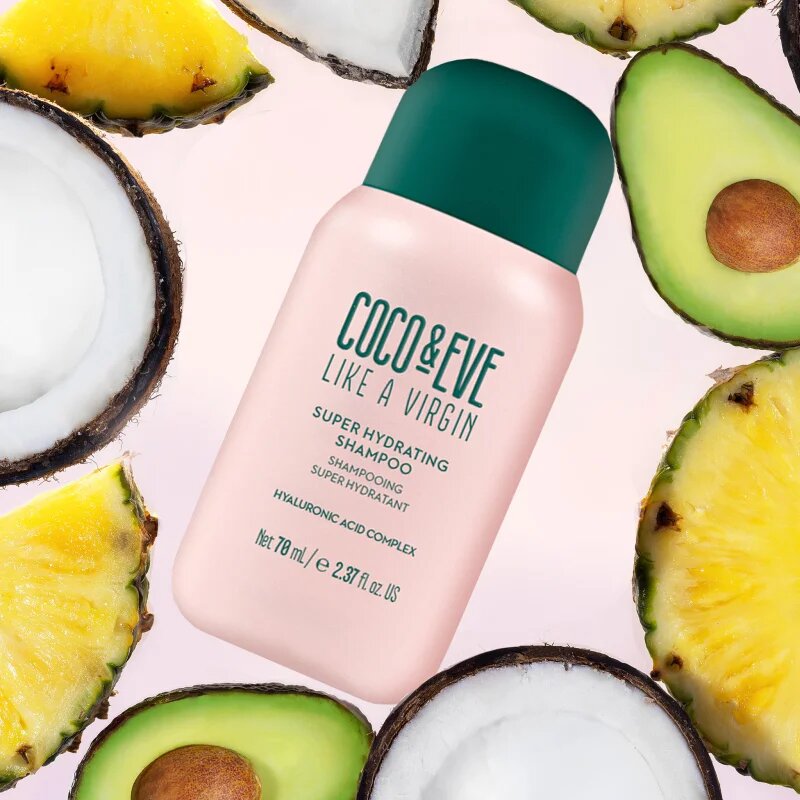 Coco & Eve Like A Virgin Super Hydrating Shampoo хидратиращ шампоан за блясък и мекота на косата 70 мл.