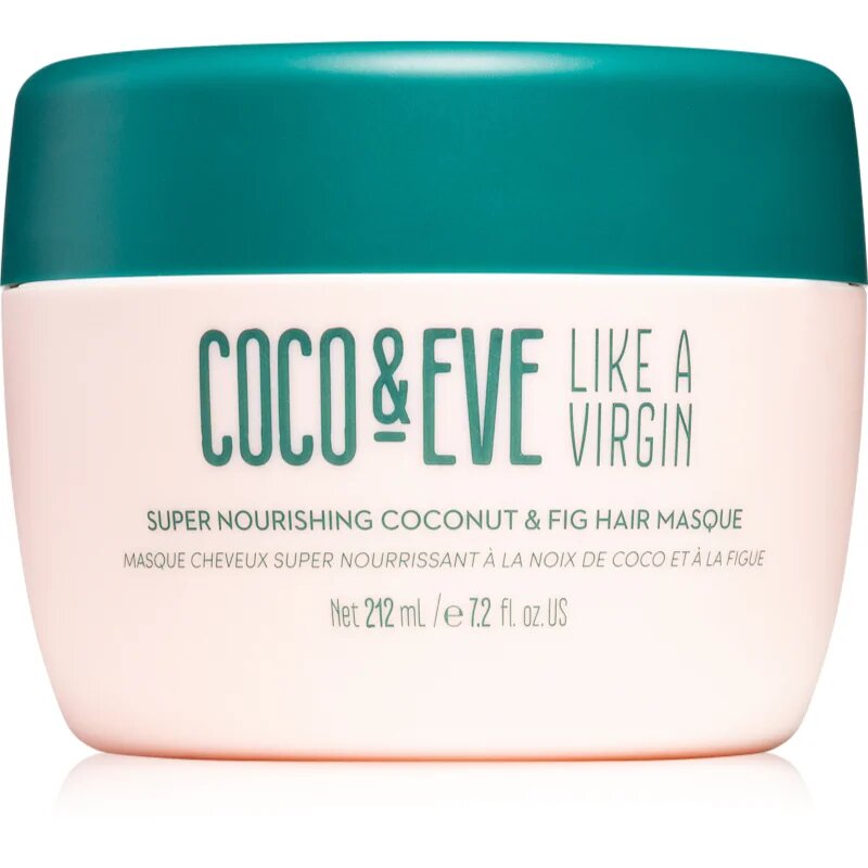 Coco & Eve Like A Virgin Super Nourishing Coconut & Fig Hair Masque дълбоко подхранваща маска за блясък и мекота на косата 212 мл.