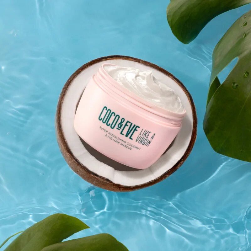 Coco & Eve Like A Virgin Super Nourishing Coconut & Fig Hair Masque дълбоко подхранваща маска за блясък и мекота на косата 212 мл.