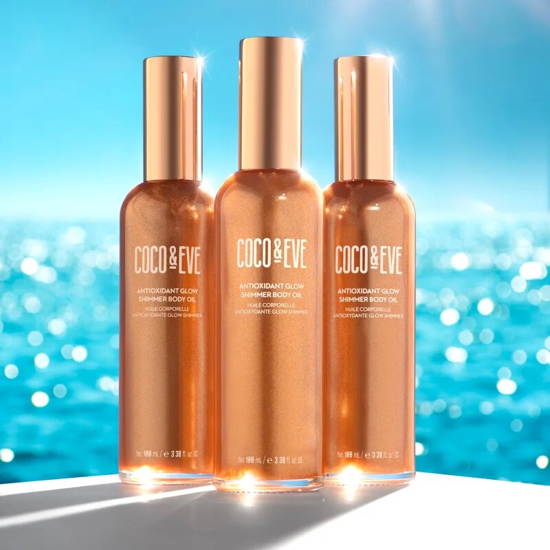 Coco & Eve Sunny Honey Antioxidant Glow Shimmer Body Oil озаряващо олио за тяло 100 мл.