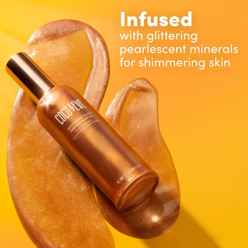 Coco & Eve Sunny Honey Antioxidant Glow Shimmer Body Oil озаряващо олио за тяло 100 мл.
