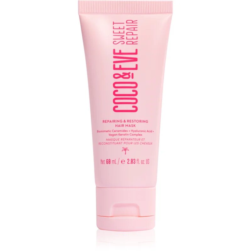 Coco & Eve Sweet Repair Repairing & Restoring Hair Mask интензивна маска за подсилване и блясък на косата 60 мл.