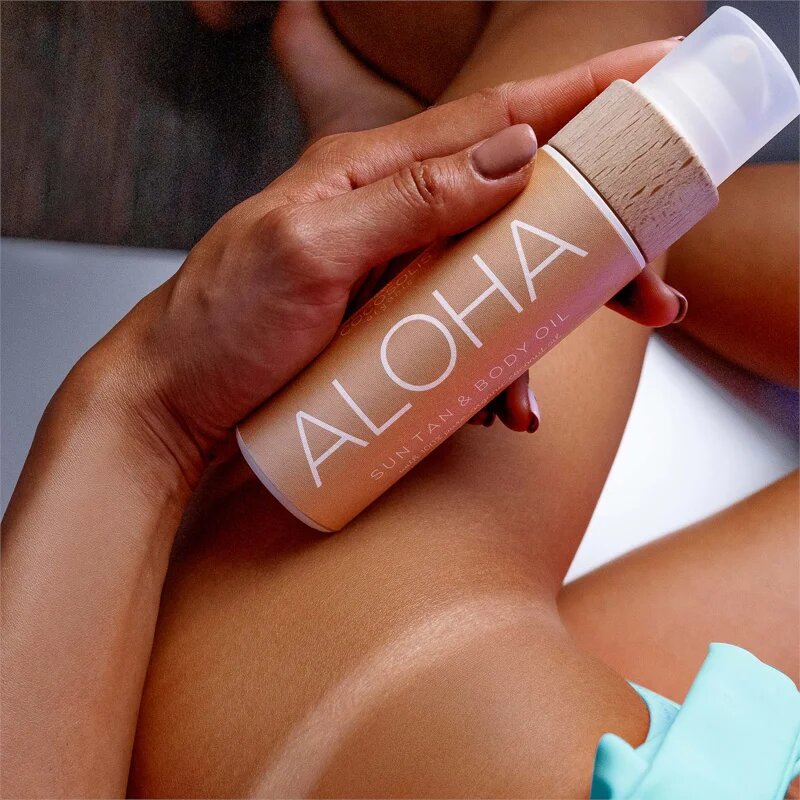 COCOSOLIS ALOHA масло за грижа и придобиване на тен без защитен фактор с аромат Coconut 110 мл.