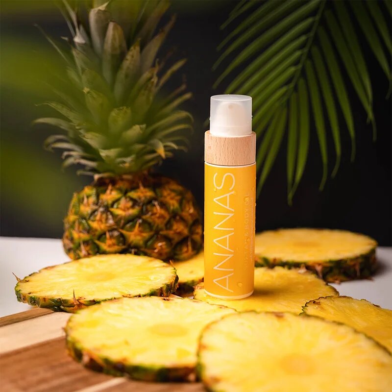 COCOSOLIS ANANAS масло за грижа и придобиване на тен без защитен фактор с аромат Pineapple & Vanilla 110 мл.