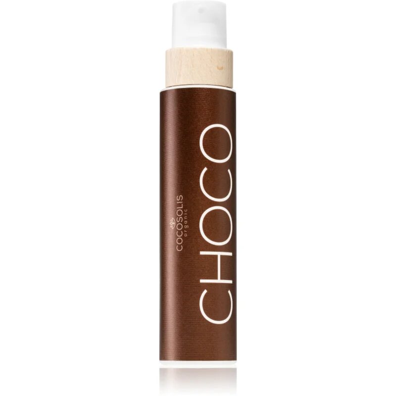 COCOSOLIS CHOCO масло за грижа и придобиване на тен без защитен фактор с аромат Chocolate 200 мл.