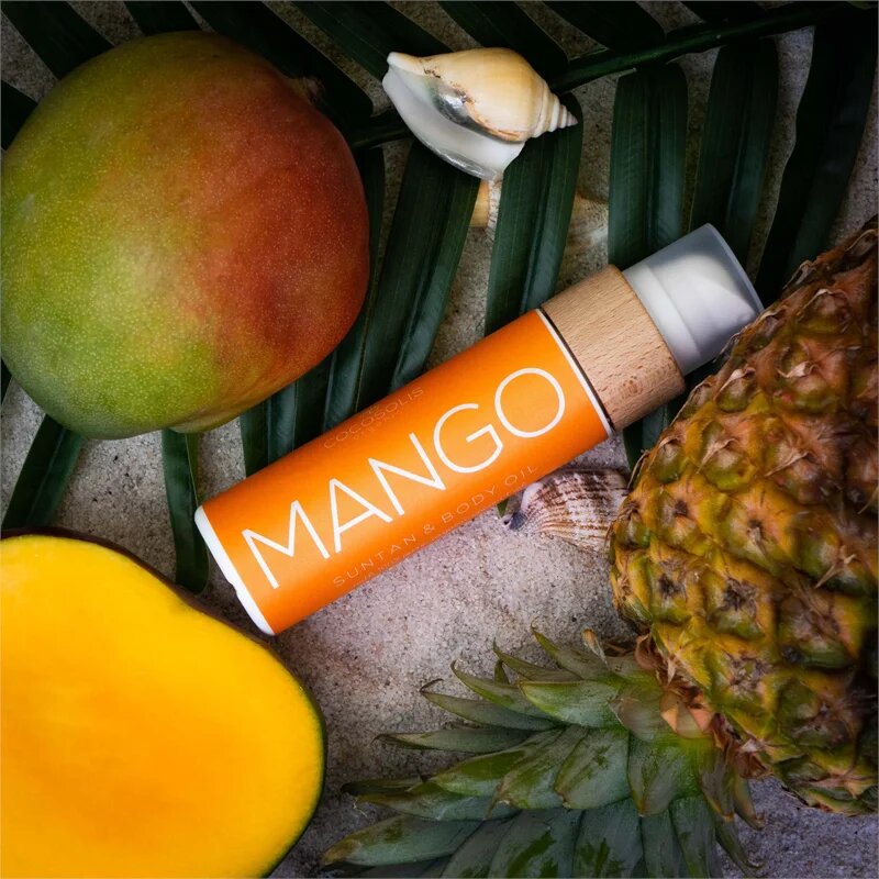 COCOSOLIS MANGO масло за грижа и придобиване на тен без защитен фактор с аромат Mango 110 мл.