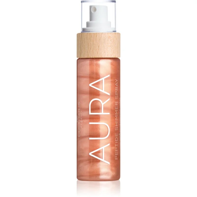 COCOSOLIS Peptide Shimmer Spray NUDE хидратиращ спрей с озаряващ ефект с аромат Raspberry 100 мл.