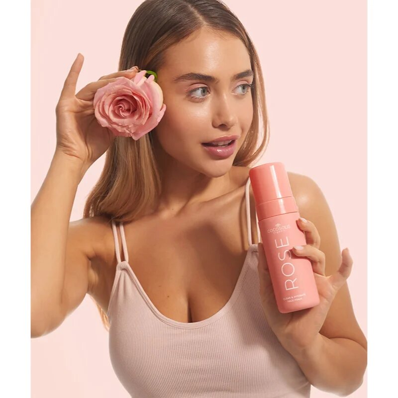 COCOSOLIS ROSE Clean & Hydrate Face Foam почистваща пяна за лице с хидратиращ ефект 150 мл.