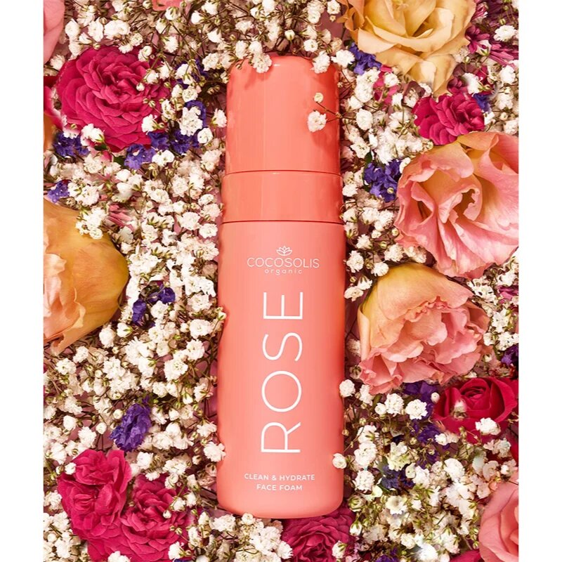 COCOSOLIS ROSE Clean & Hydrate Face Foam почистваща пяна за лице с хидратиращ ефект 150 мл.