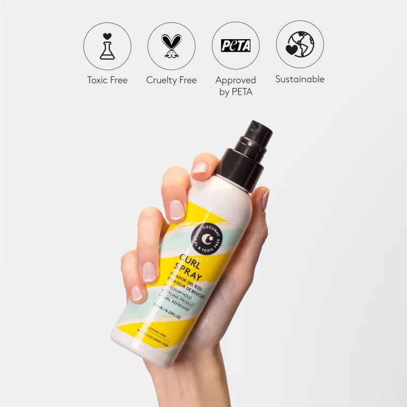 Cocunat Curl Spray спрей за фиксация за чуплива и къдрава коса 125 мл.