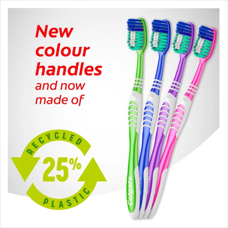 Colgate Extra Clean Medium четки за зъби medium 2 бр.