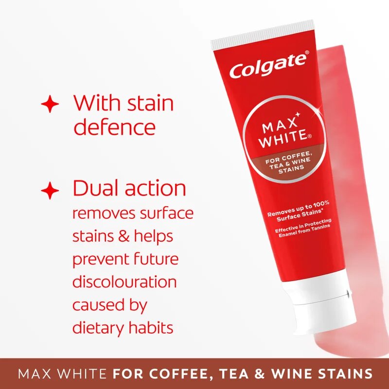 Colgate Max White One Coffee Tea & Wine избелваща паста за зъби 75 мл.