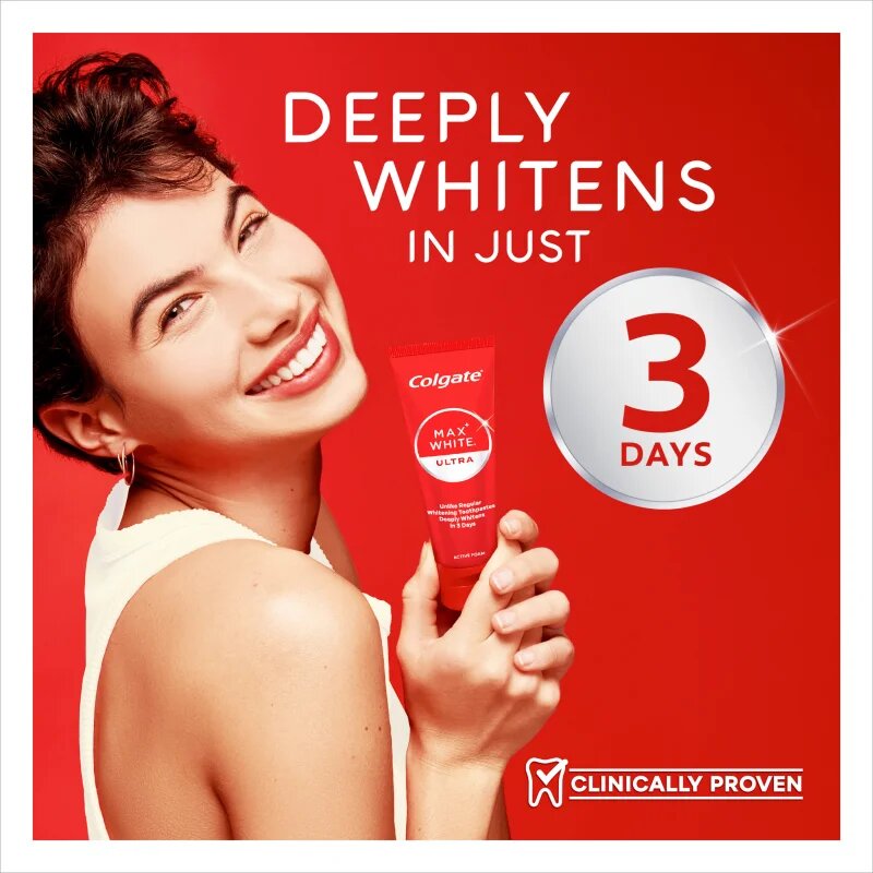 Colgate Max White Ultra Active Foam избелваща паста 50 мл.