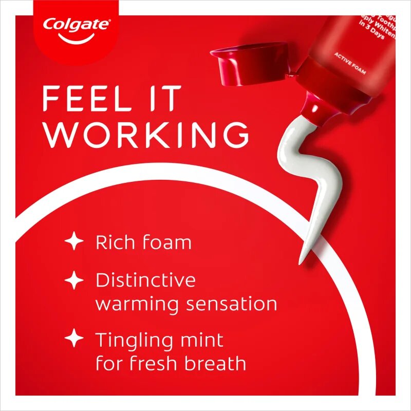 Colgate Max White Ultra Active Foam избелваща паста 50 мл.