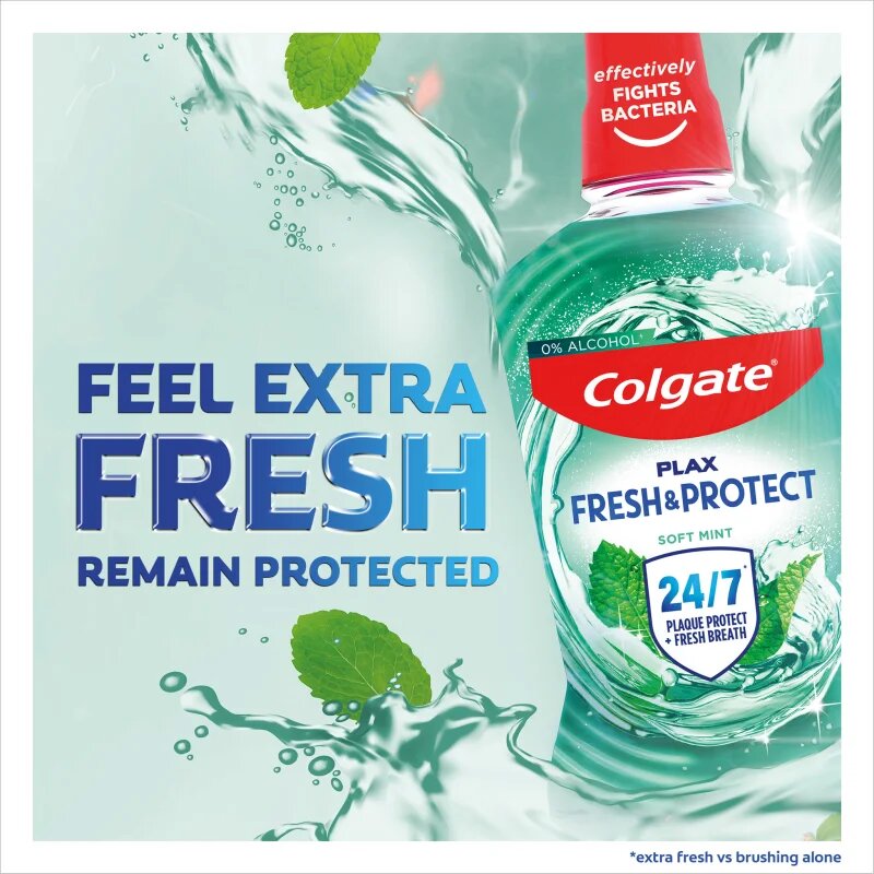 Colgate Plax Soft Mint вода за уста против зъбна плака 500 мл.