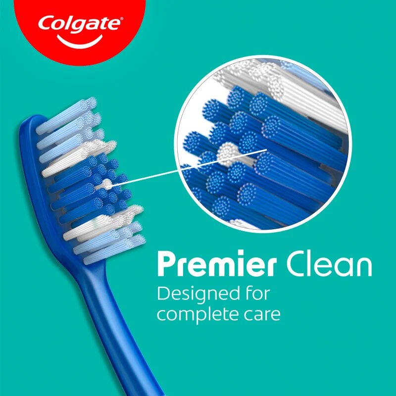 Colgate Premier Clean четка за зъби медиум 1 бр.