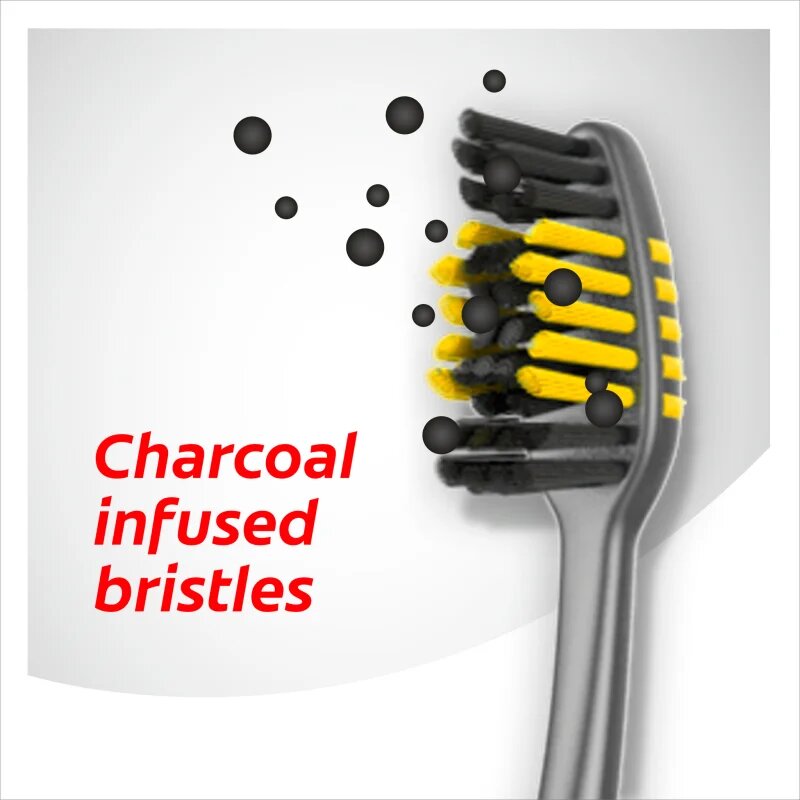 Colgate Zig Zag Charcoal четки за зъби medium 3 бр.