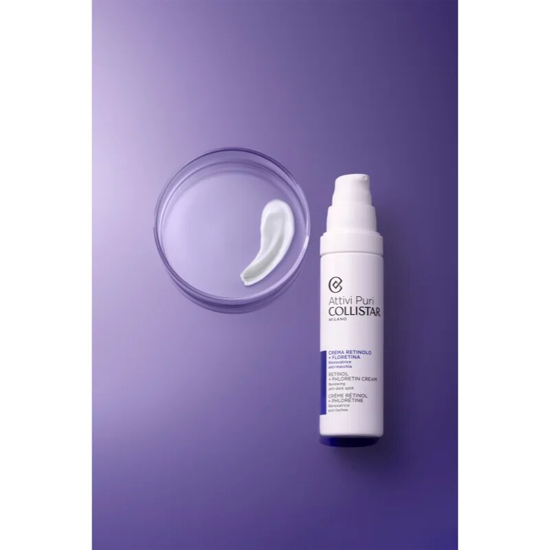 Collistar Attivi Puri Retinol + Phloretin активен нощен крем за редукция на пигментни петна с ретинол 50 мл.