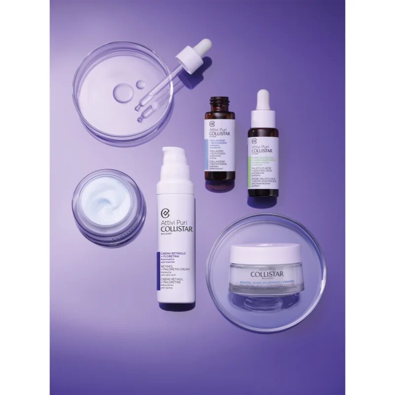 Collistar Attivi Puri Retinol + Phloretin активен нощен крем за редукция на пигментни петна с ретинол 50 мл.