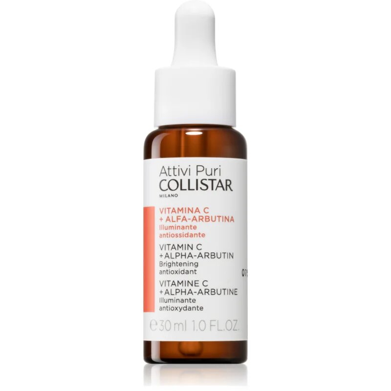 Collistar Attivi Puri Vitamin C + Alfa-Arbutina озаряващ серум за лице с витамин С 30 мл.