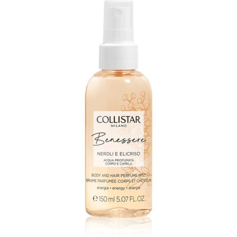 Collistar Benessere Neroli and Helichrysum парфюмна мъгла за коса и тяло за жени 150 мл.