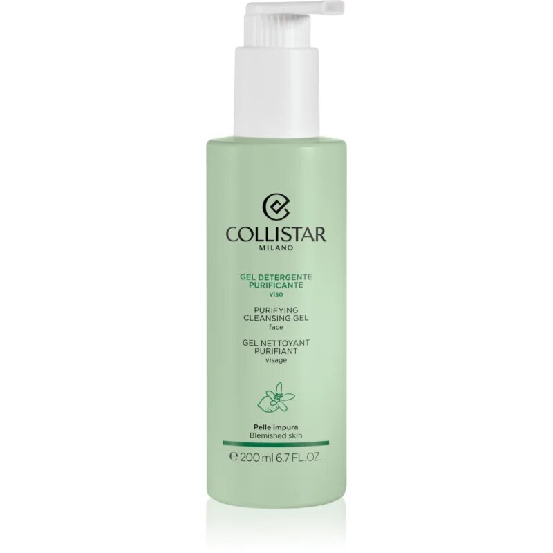 Collistar Cleansing Purifying Cleansing Gel нежен почистващ гел за раздразнена кожа на лицето 200 мл.