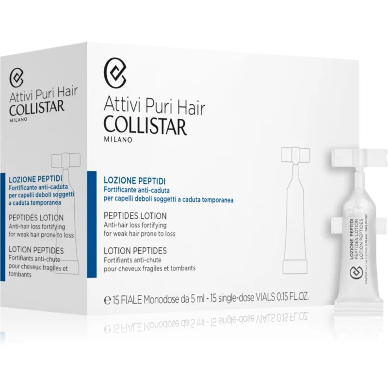 Collistar Hair Peptides Lotion Anti-hair Loss олио за коса с пептиди 15x5 мл.